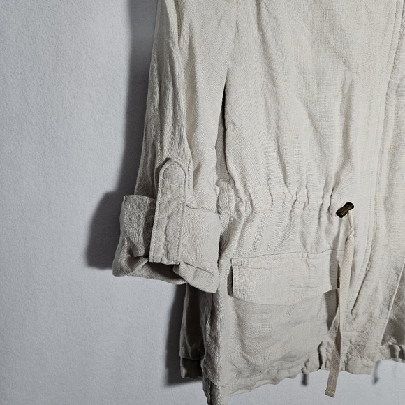 Banana Republic Women's Beige Linen Barn Jacket Size S - Picture 5 of 10